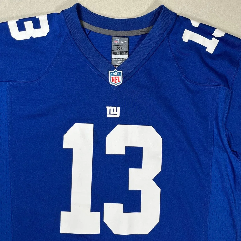 New York NY Giants Nike Football Jersey Youth XL Blue Odell Beckham Jr On Field